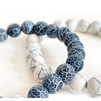 Conjunto de pulseras bohemia Blanco Azul