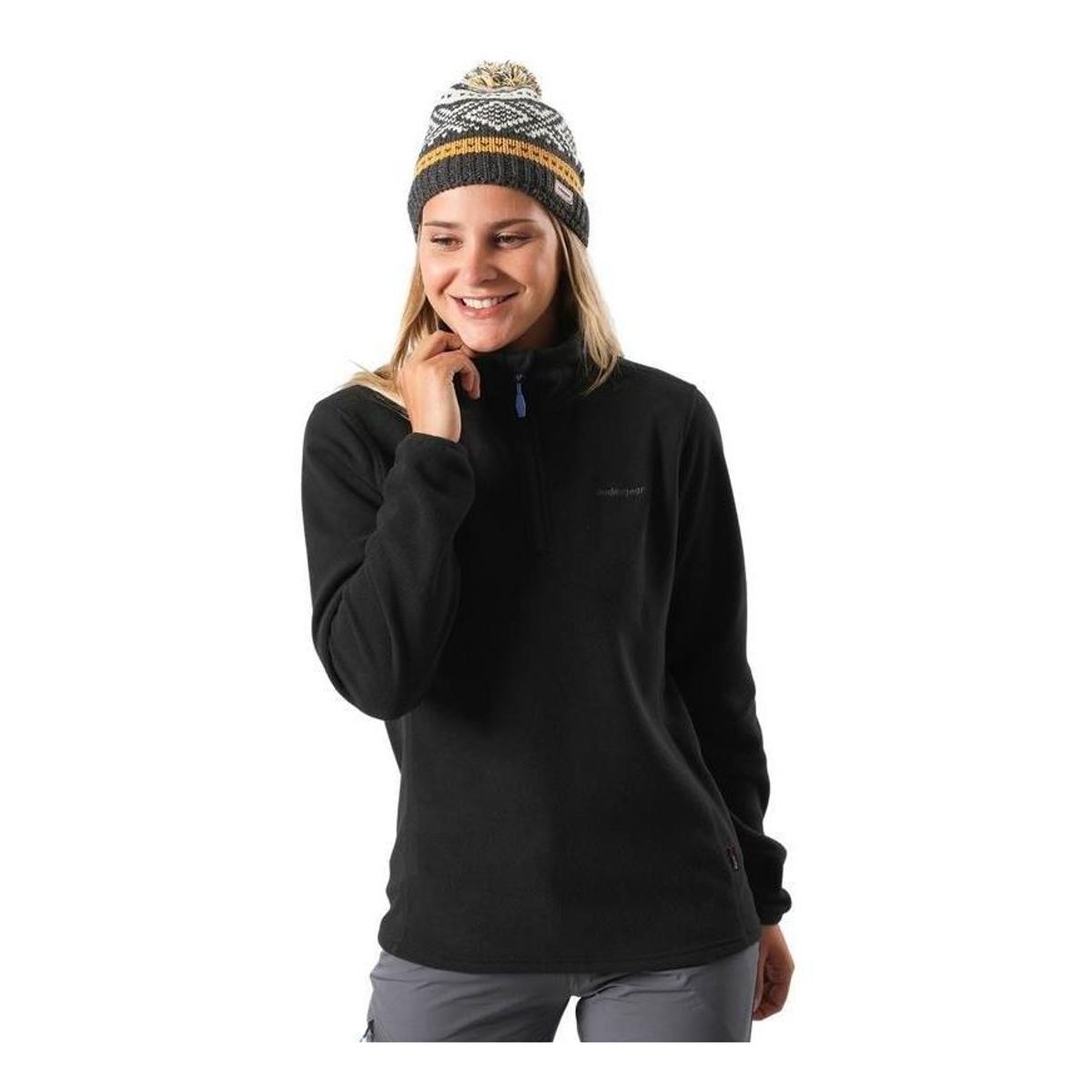 ANDESGEAR - Polar Mujer Maihue Cuarto Cierre Negro ANDESGEAR