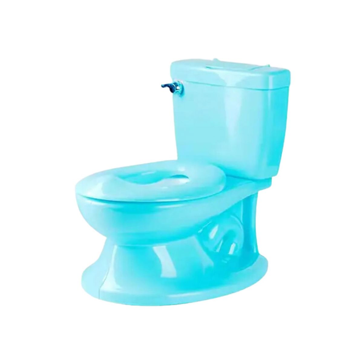 GENERICO - Pelela Aprendizaje Tipo Wc Sonido Cisterna Celeste