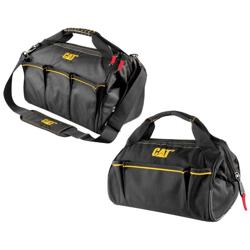 CAT - BOLSO PARA HERRAMIENTAS CAT 41 CM  18 BOLSILLOS - Negro