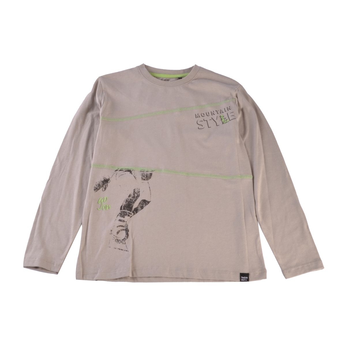 PILLIN - Polera Manga Larga Niño Verde Pillin PILLIN