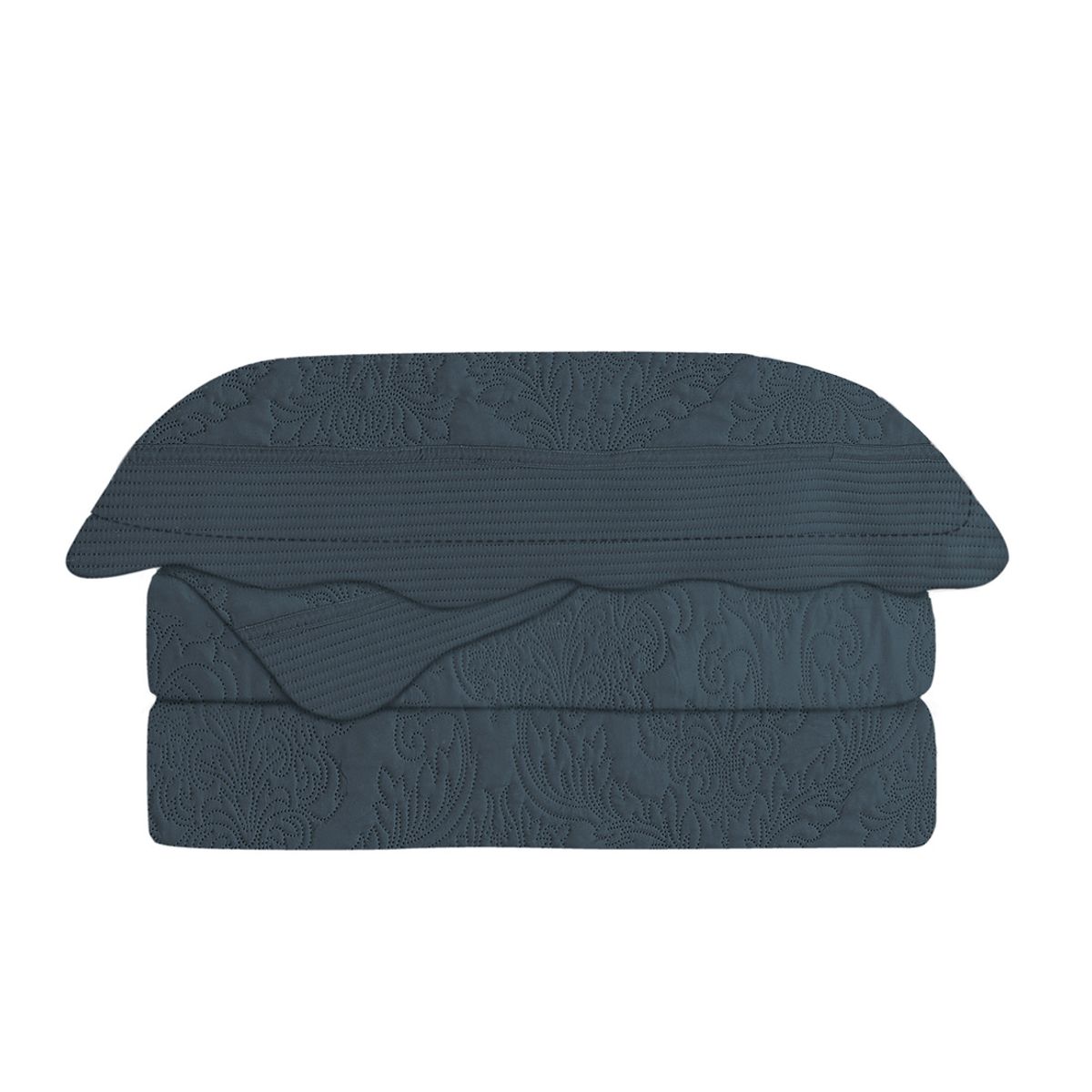 RODLER - Quilt Antique 2 Plazas Queen Azul