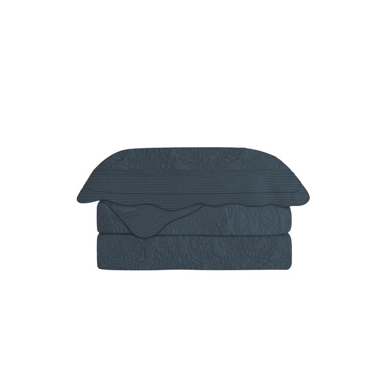 RODLER - Quilt Antique 2 Plazas Queen Azul