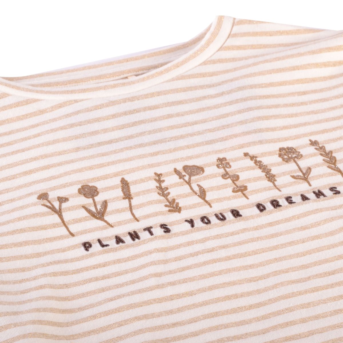 PILLIN - Polera Manga Larga Niña Crudo Pillin - Crema