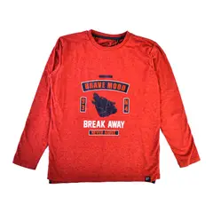 PILLIN - Polera Manga Larga Niño Rojo - Rojo