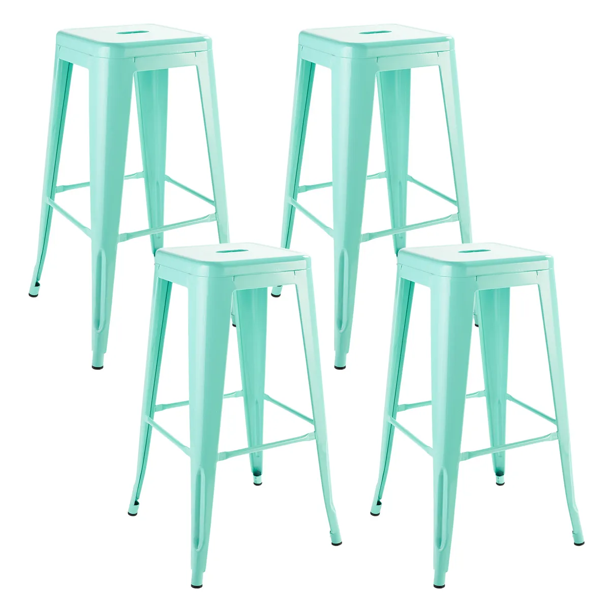 NOVAHUS - Pack 4 Piso Metal Tolix Menta