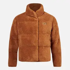 HAKA HONU - Chaqueta Mujer Aterciopelada Camel