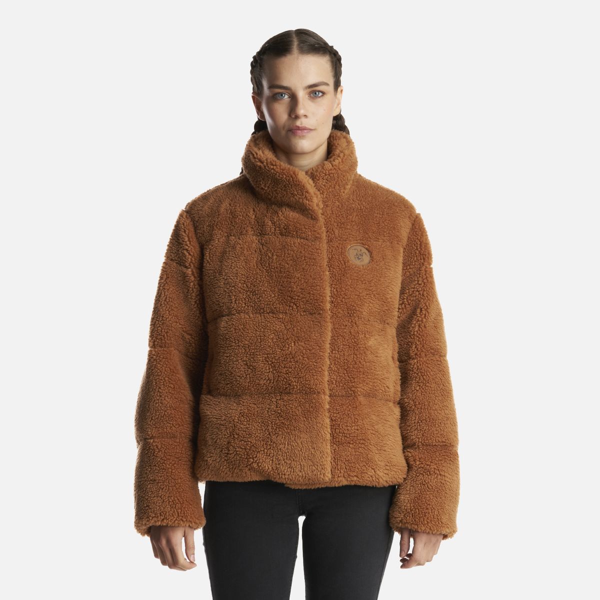 HAKA HONU - Chaqueta Mujer Aterciopelada Camel Haka Honu