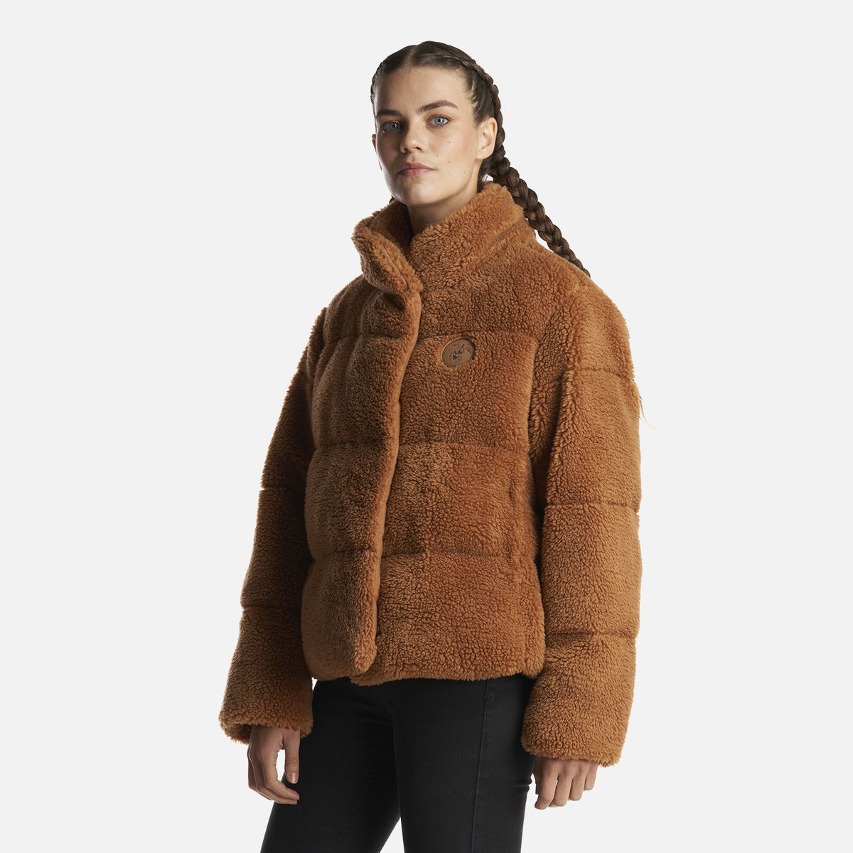 HAKA HONU - Chaqueta Mujer Aterciopelada Camel Haka Honu