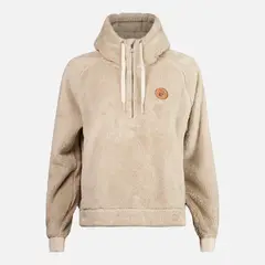 HAKA HONU - Poleron Mujer Cangur-oso Beige