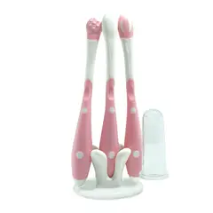 PUMUCKI - Kit De Cuidado Dental Bebé Rosado