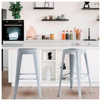 PACK 4 PISO METAL TOLIX GRIS