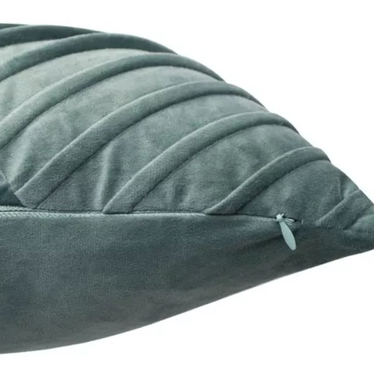 GENERICO - Cojin Velvet Color Tableado 45x45 Textura Terciopelo Menta - S4445GO