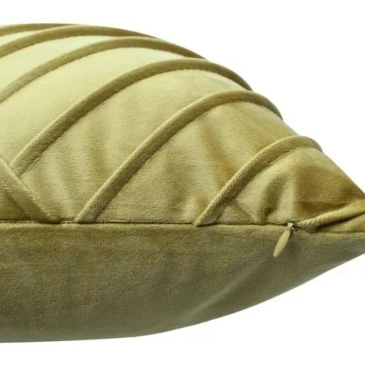 GENERICO - Cojin Velvet Color Tableado 45x45 Textura Terciopelo Dorado - S4445M