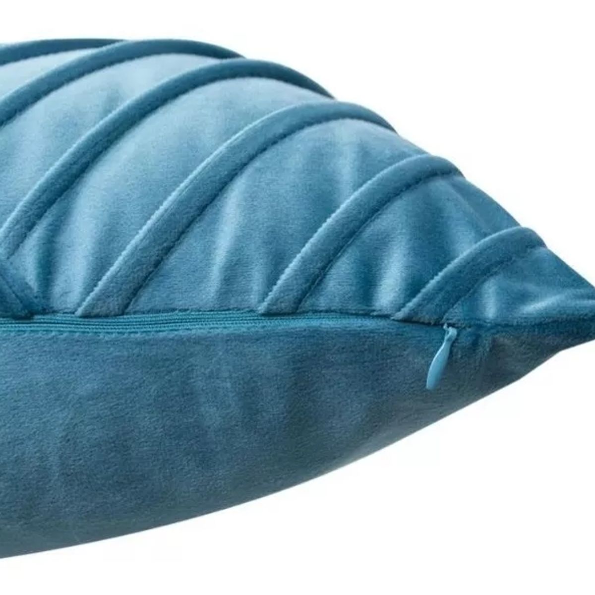 GENERICO - Cojin Velvet Color Tableado 45x45 Textura Terciopelo Turquesa - S4445T