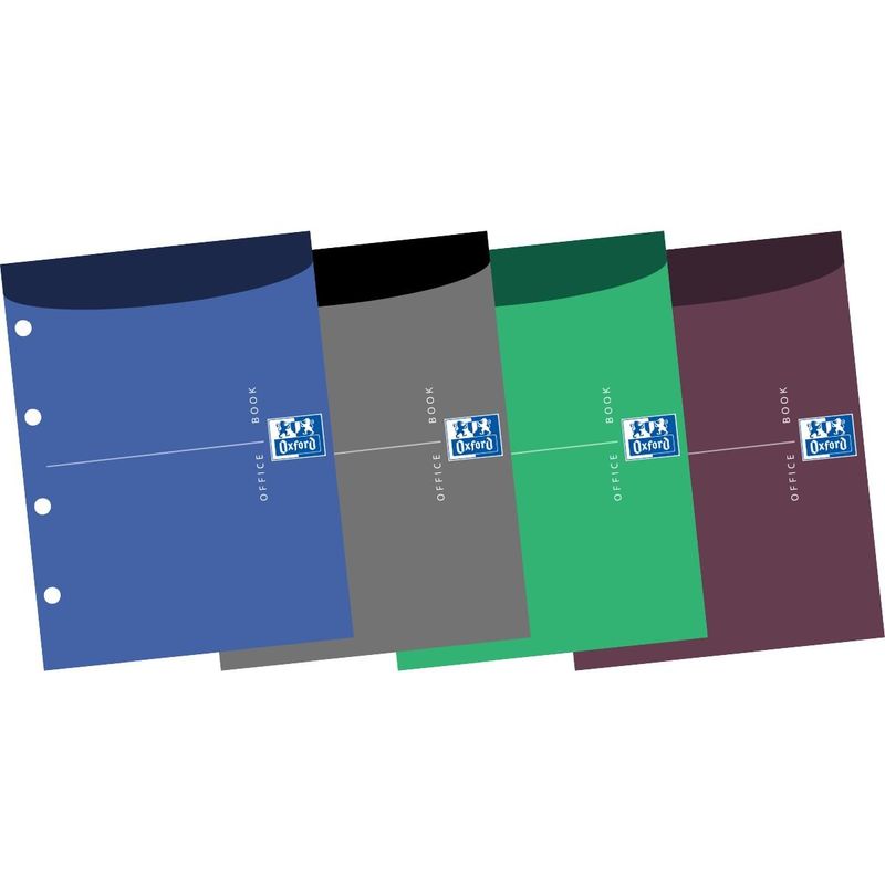 OXFORD - Block A4 de 80 hojas Cuadriculado Oxford Colores Surtidos