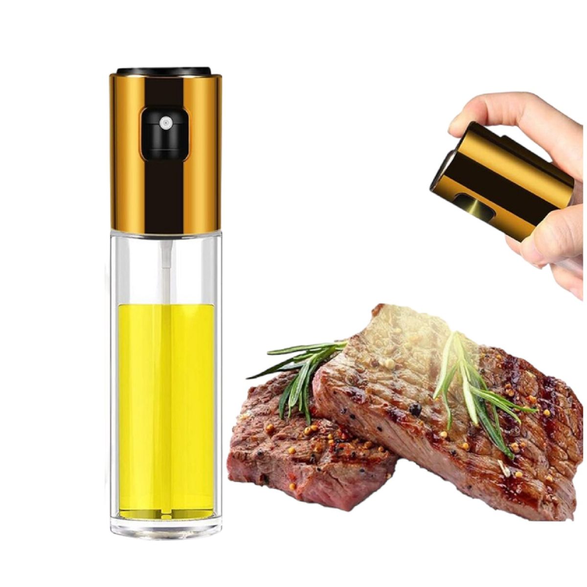 GENERICO - Dispensador aceitero de vidrio spray atomizador de aceite 100ml