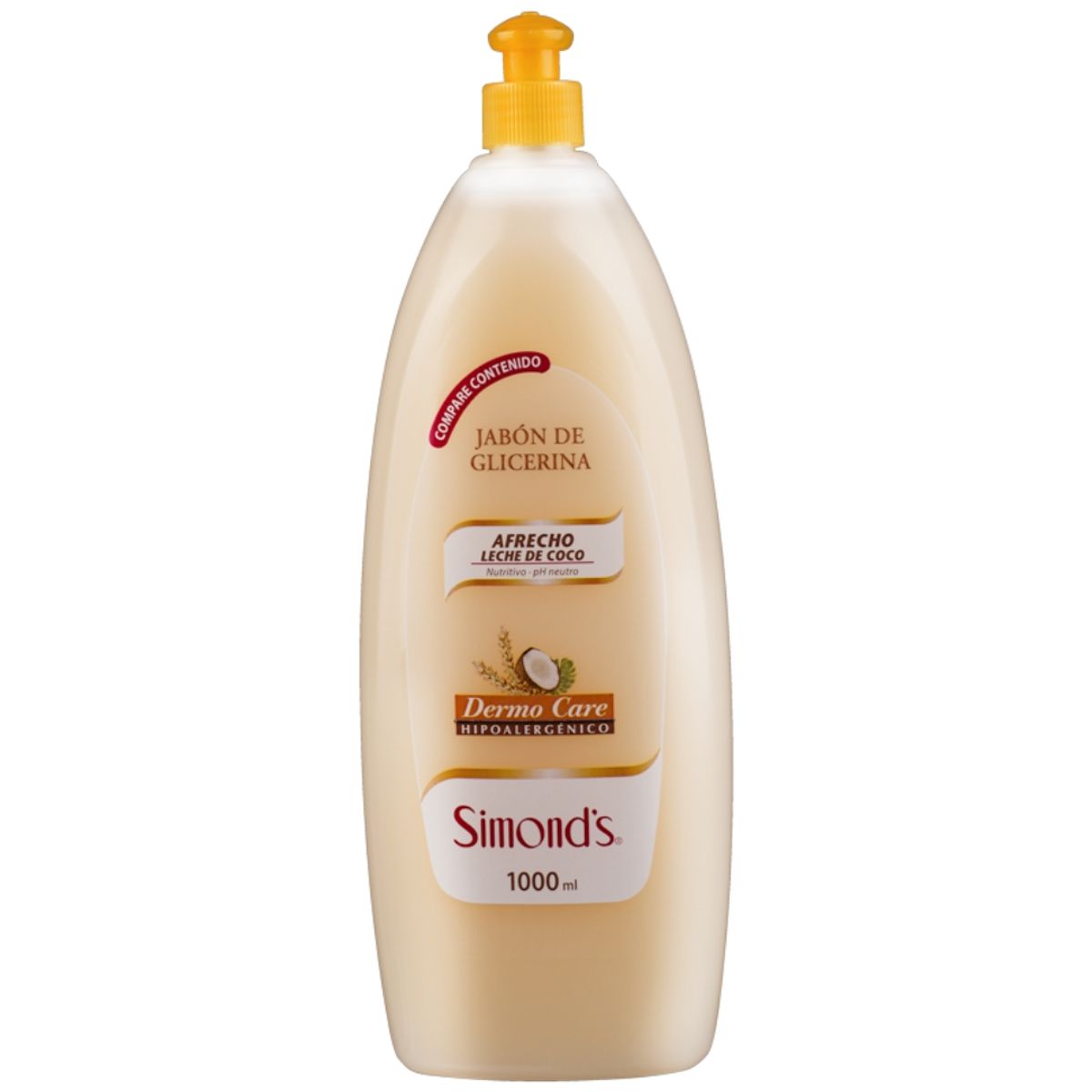 SIMONDS - Jabón Simonds Leche de Coco Dermo Care 1 Litro