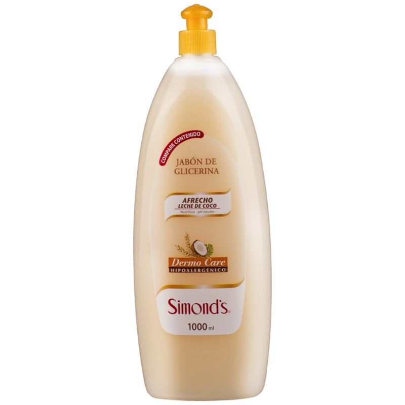 SIMONDS - Jabón Simonds Leche de Coco Dermo Care 1 Litro