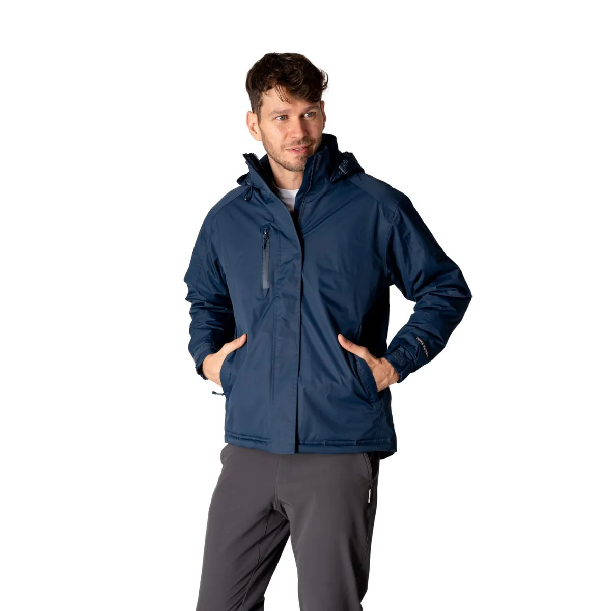 INDUSBORD - Parka Thermal Heat Térmica Hombre Costuras Selladas Y Cierre Ykk