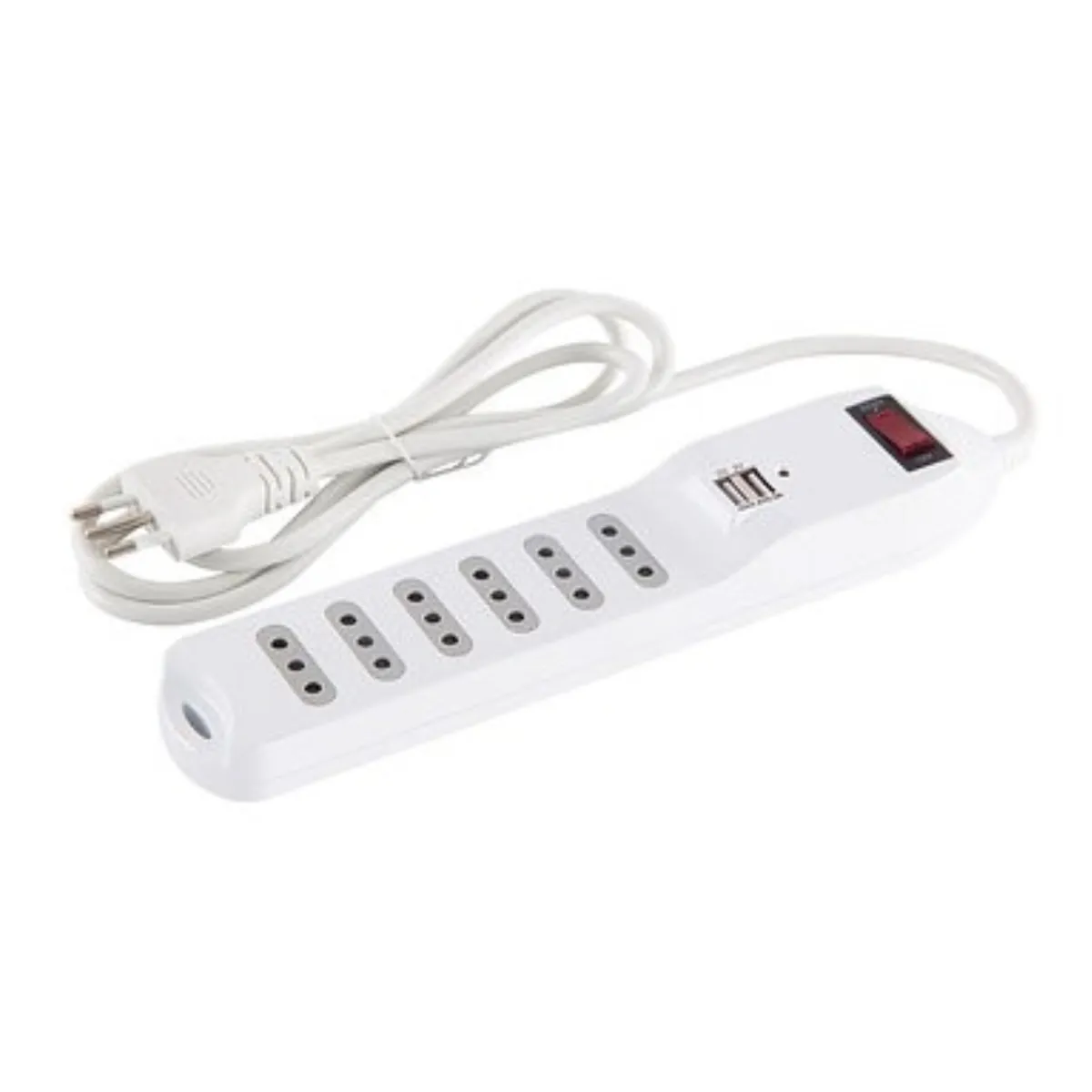 MACROTEL - Alargador Zapatilla 1.5m Switch Usb Macrotel 6 Posiciones