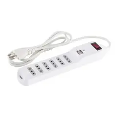 MACROTEL - Alargador Zapatilla 1.5m Switch Usb 6 Posiciones