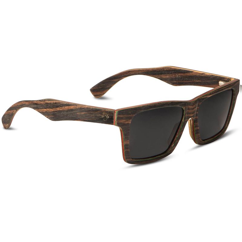 BONOBOSS - Lentes de Sol de Madera Cuadrados Bruno Polarizados - Cafe - Talla única
