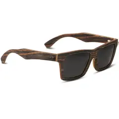BONOBOSS - Lentes de Sol de Madera Cuadrados Bruno Polarizados - Cafe - Talla única