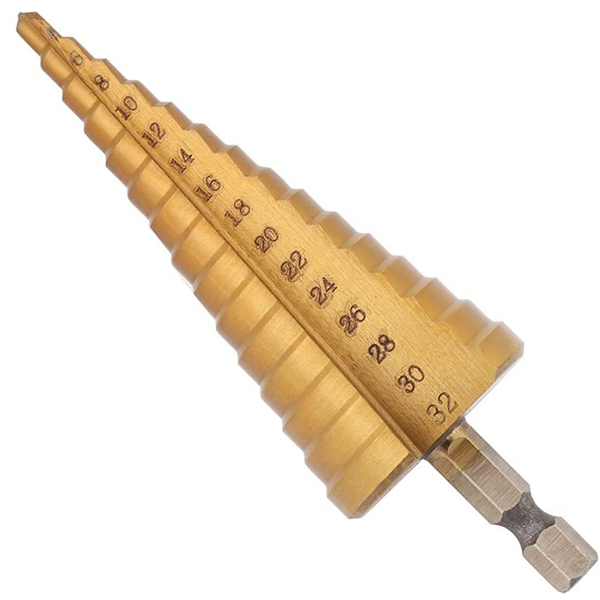 GENERICO - Broca escalonada  HSS Con tratamiento de titanio.