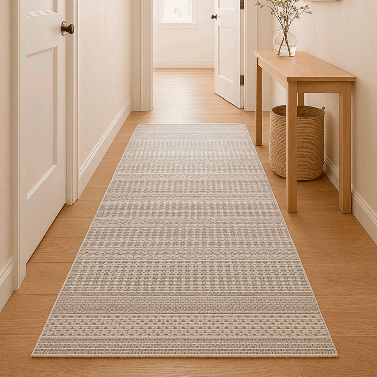 BAZHARS - ALFOMBRA PASILLO BAZHARS 070X240 CM 100% PET RECICLADO GALL 1483