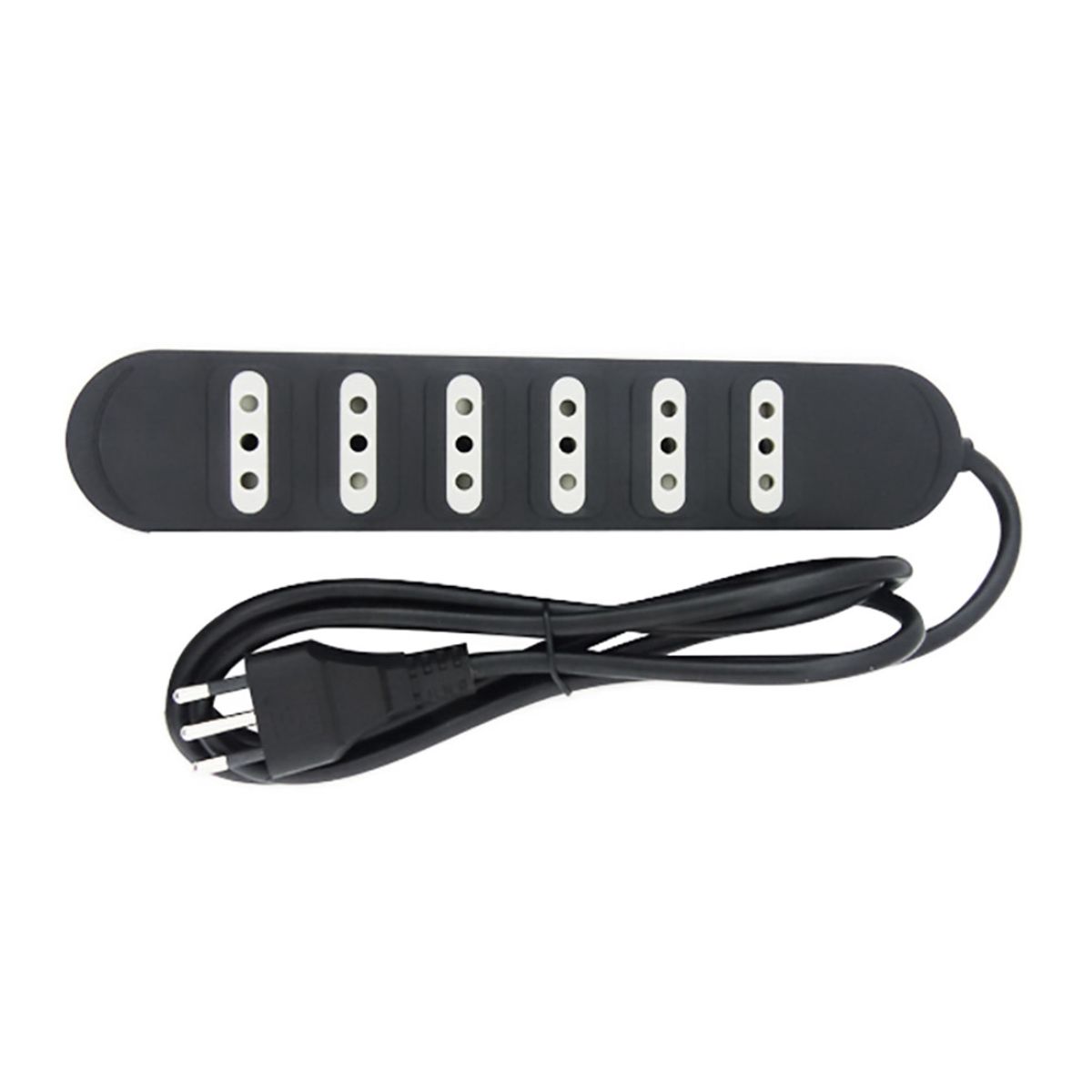 MACROTEL - Alargadores Zapatilla 6tomas Corriente 1  5m Macrotel Negro