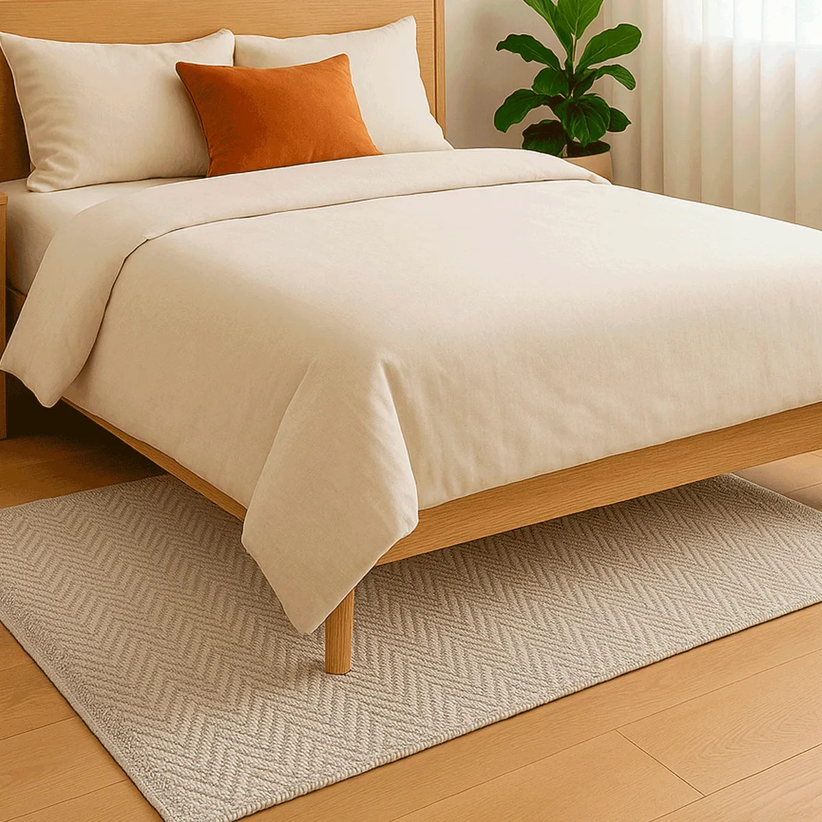 BAZHARS - Bajada de cama 080X120 cm 100% PET Reciclado Gall 1698 Bazhars