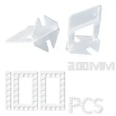 AIZO - 3mm 100 Clip Nivelador De Ceramica Porcelanato Separador