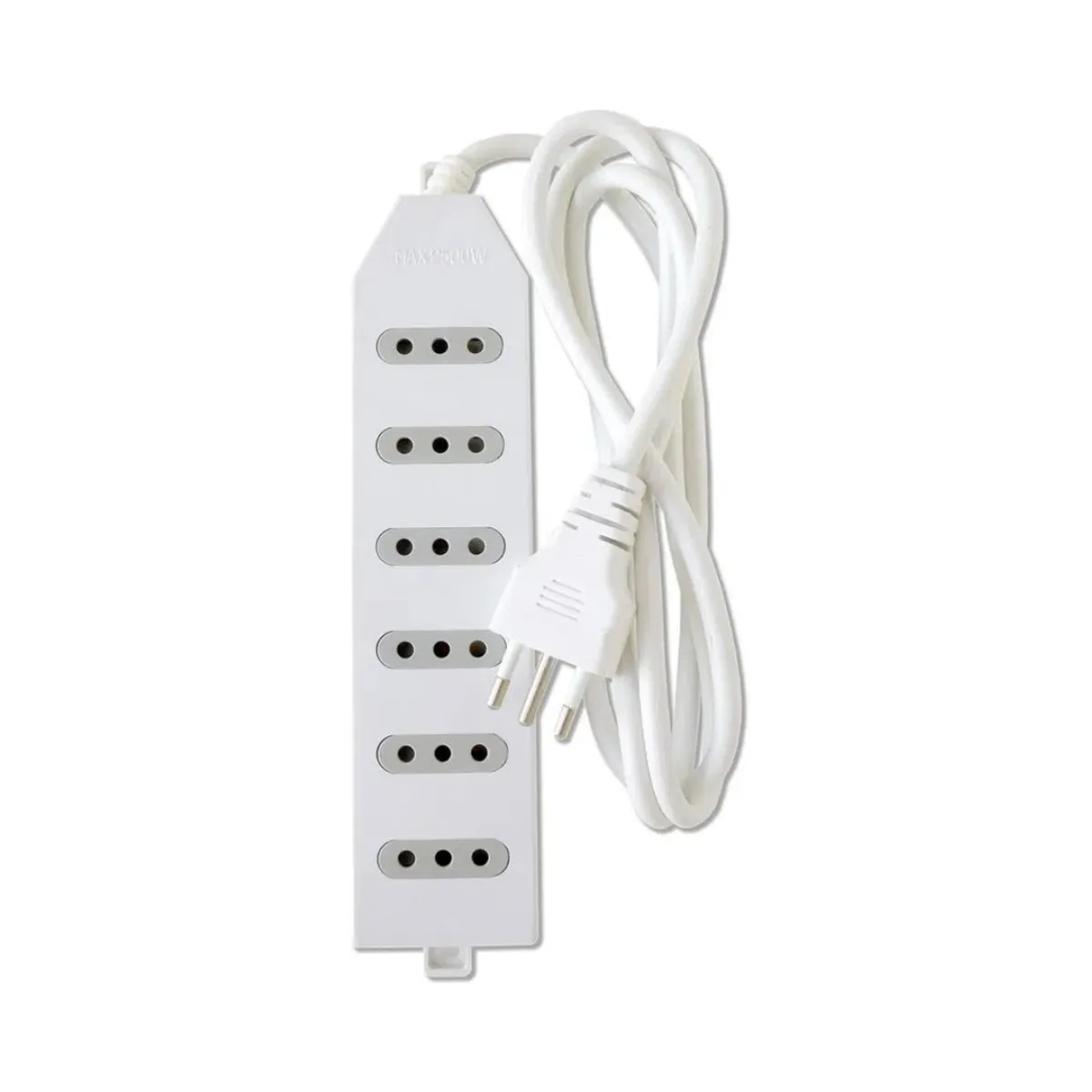 MACROTEL - Alargadores Zapatilla 6 tomas Corriente 1-5m  Blanco
