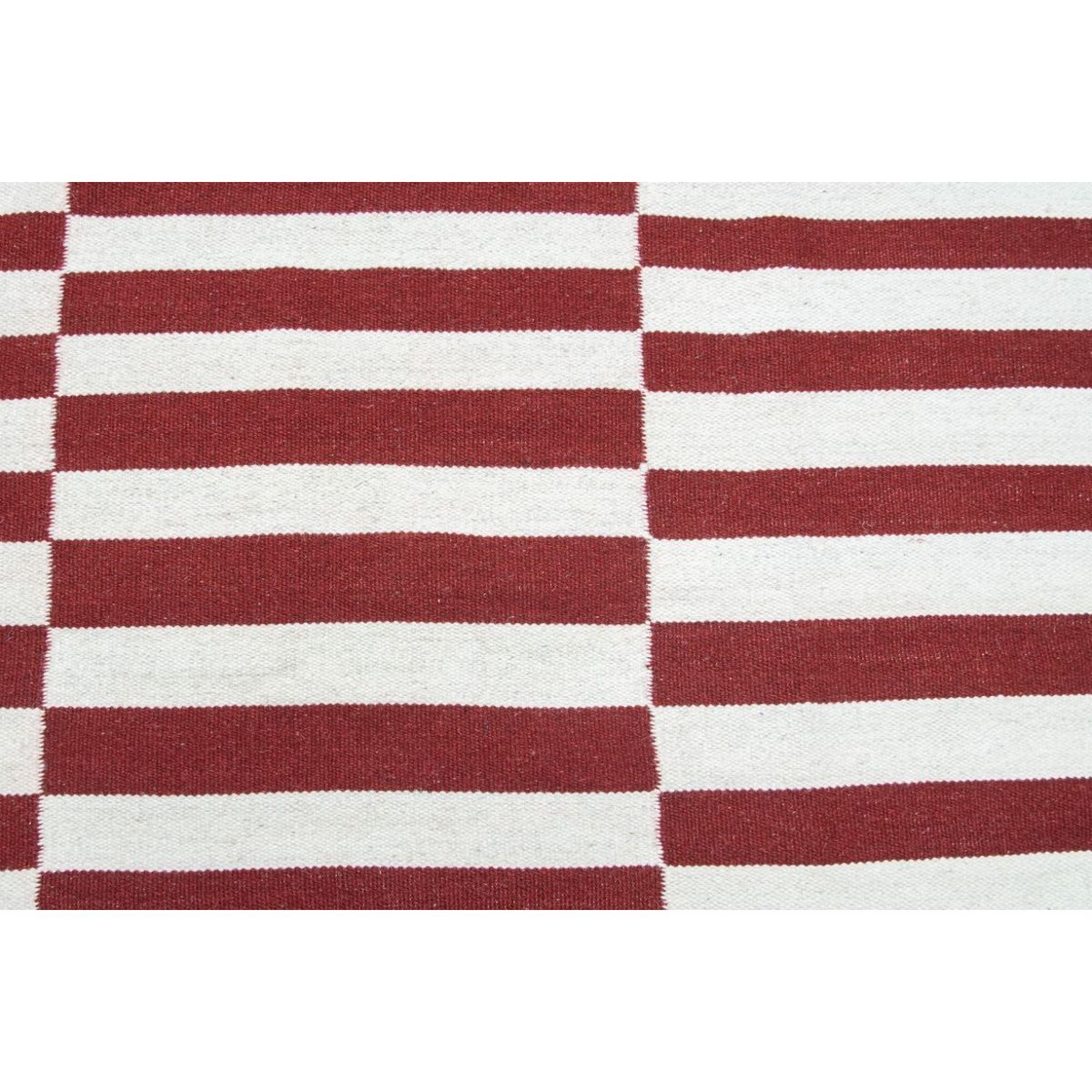 BAZHARS - ALFOMBRA BAZHARS 140X200 CM KILIM GALLE OP ART NRED