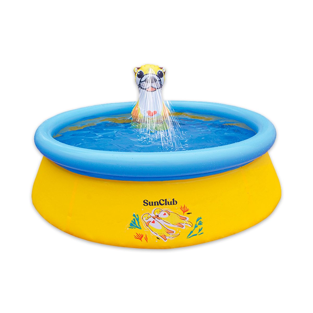 SUNCLUB - Piscina Inflable Nutria 457 L 41x150 cm Amarillo
