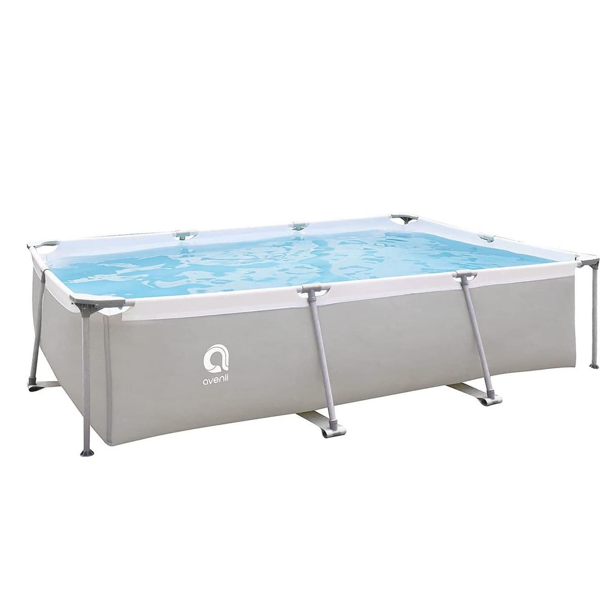 AVENLI - Piscina Estructural 3701 Litros 65x207x300 cm Gris