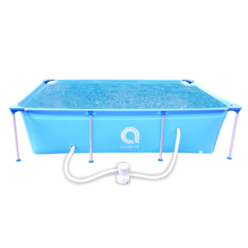 AVENLI - Piscina con Filtro 2612L 66x179x258 cm Celeste