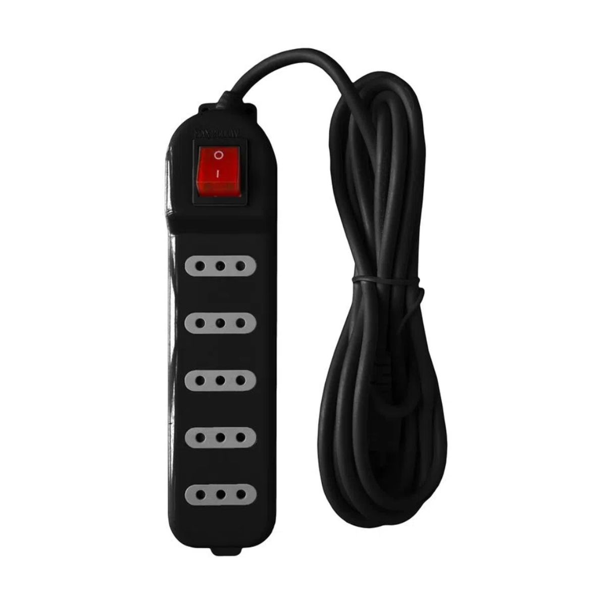 MACROTEL - Alargadores Zapatilla 5tomas Corriente 5mts Cswitch Negra