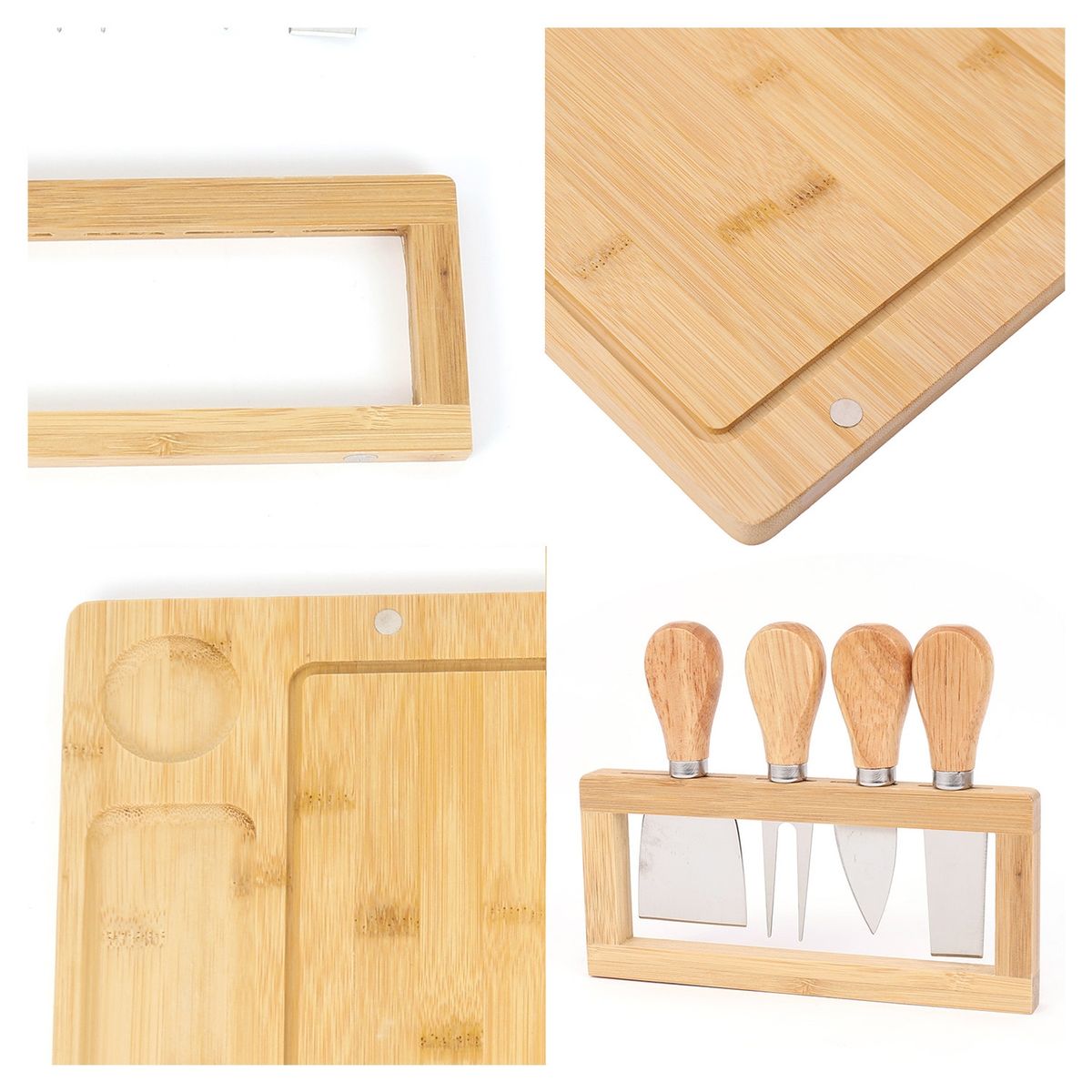 INSPIRACCI - Tabla quesos L 4 utensilios