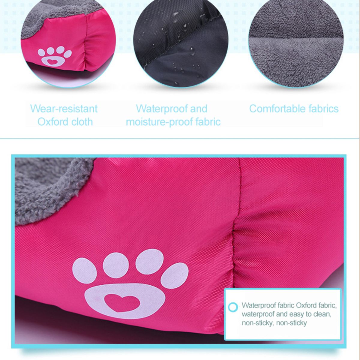 GENERICO - Cama Mascota Ultrasuave Gato Perro 95 CM Xxl GENERICO