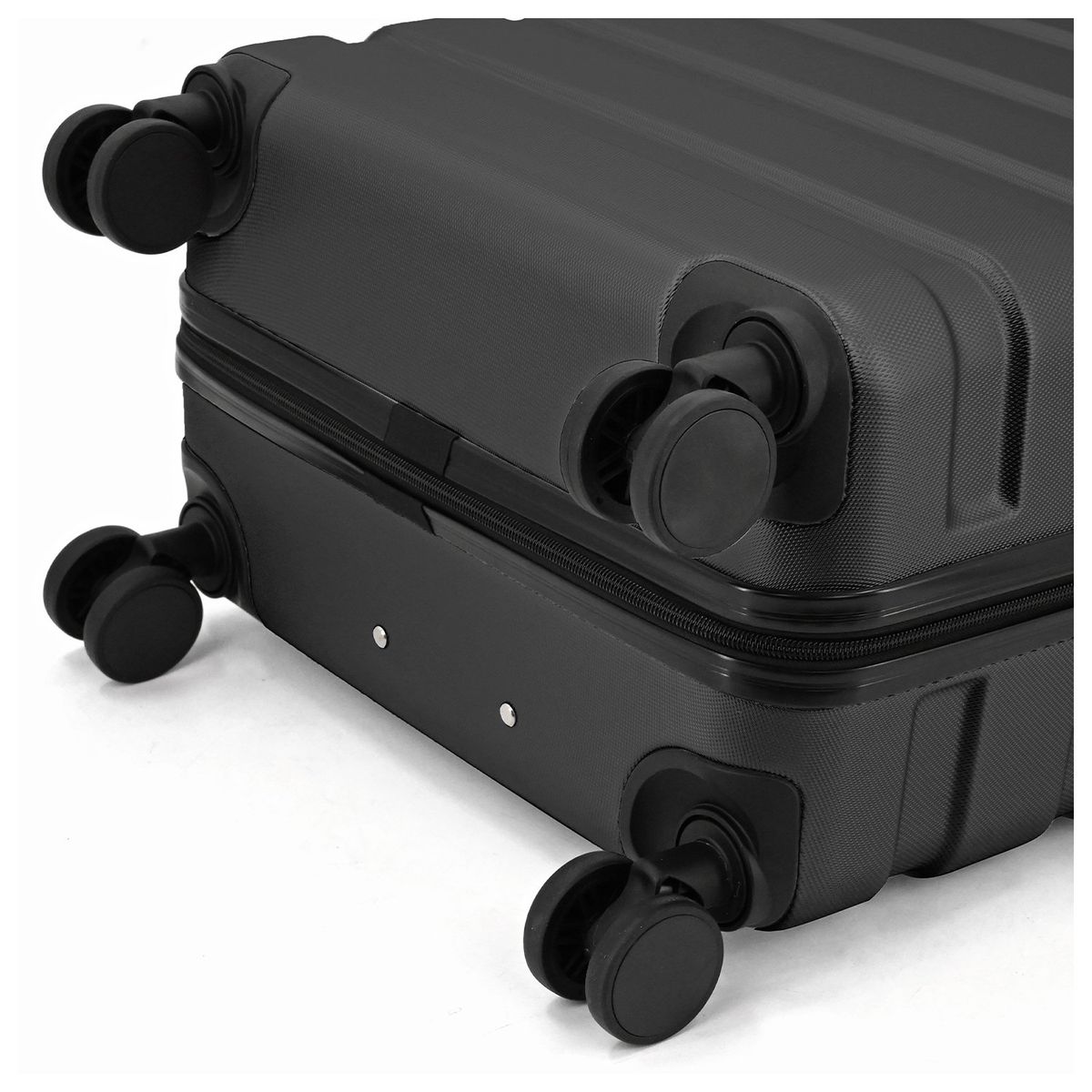 INSPIRACCI - Set de Maletas Rígidas Danubio S M L Negro-