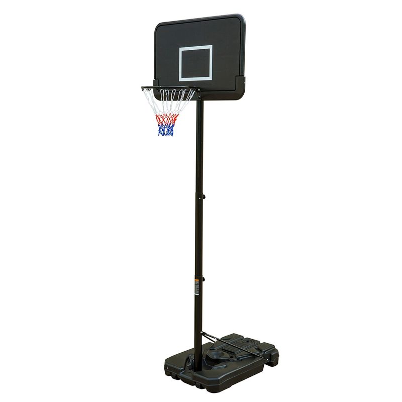 ATLETIS - Aro de Basquetball Altura Ajustable 3.05 M Negro