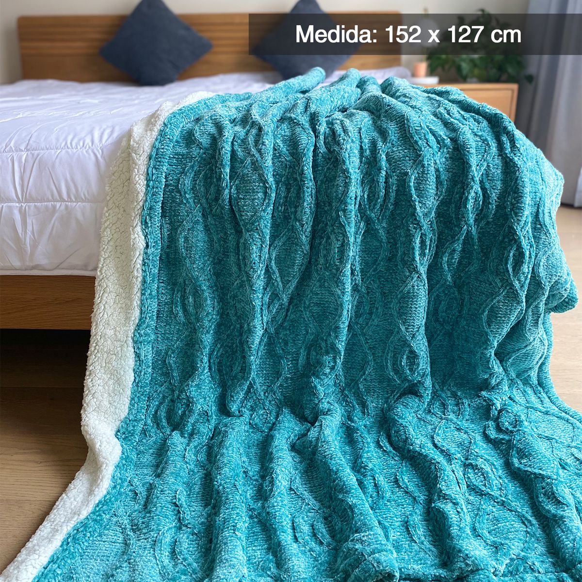 INSPIRACCI - Manta Tejida sherpa