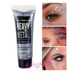 MAX BELLE - Heavy Metal Glitter En Gel Gris