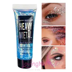 MAX BELLE - Heavy Metal Glitter En Gel Azul