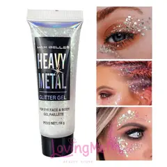 MAX BELLE - Heavy Metal Glitter En Gel Blanco