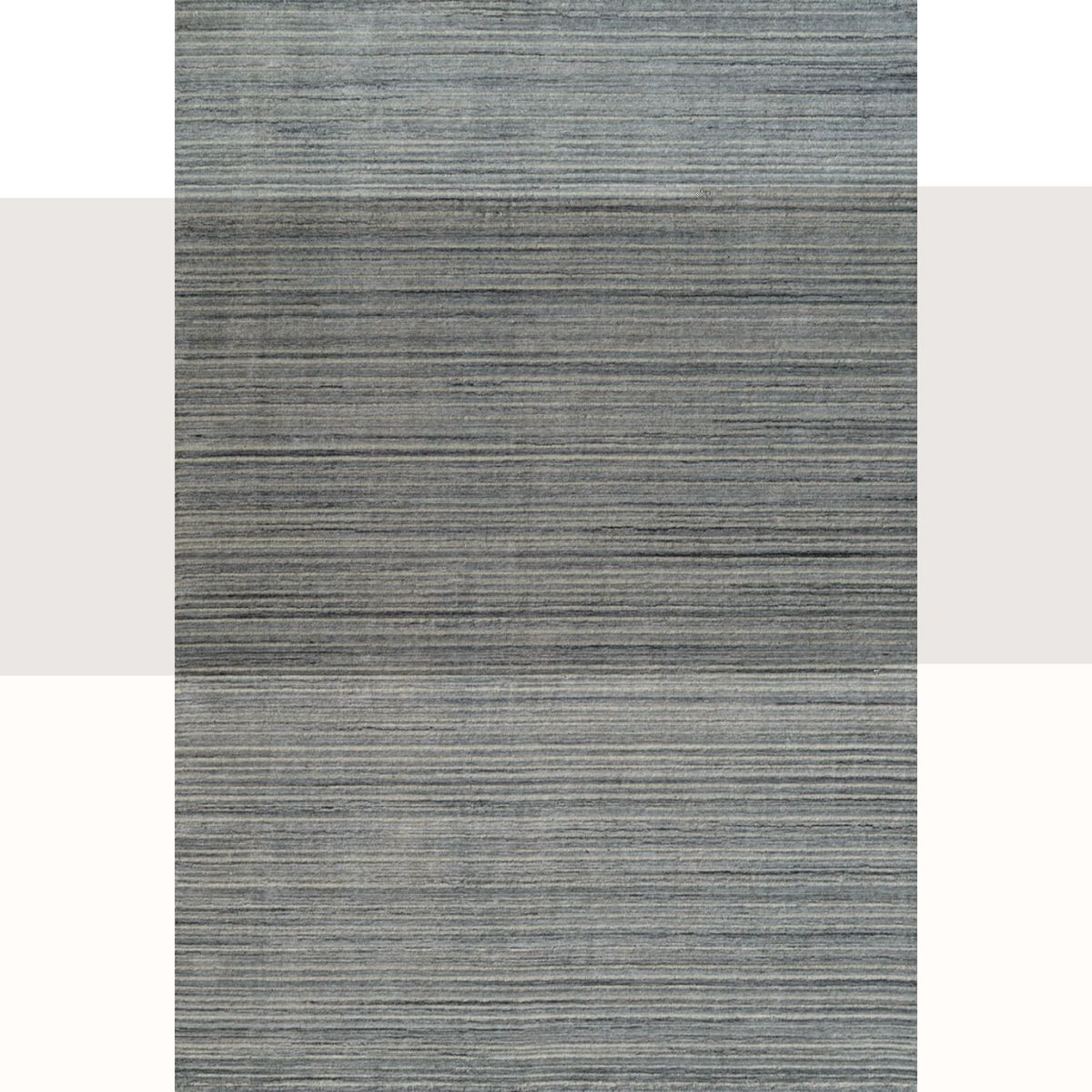BAZHARS - Bajada de cama 080X120 cm Natural Rug Cut 2071 Grey Bazhars