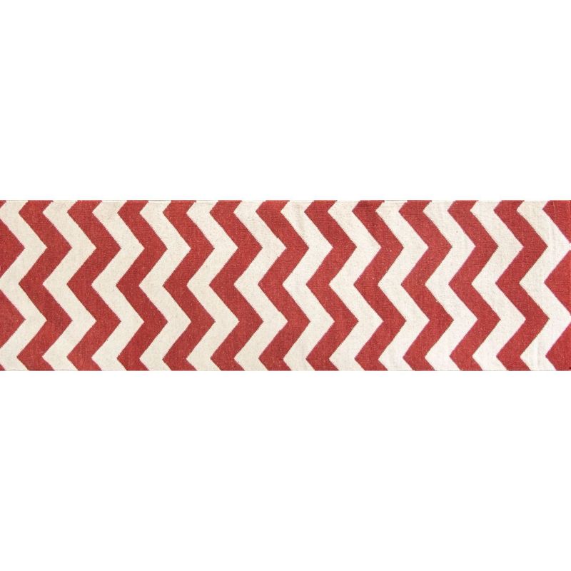 BAZHARS - Alfombra Pasillo 070X300 cm Kilim Pau Gall 10 NRed Bazhars