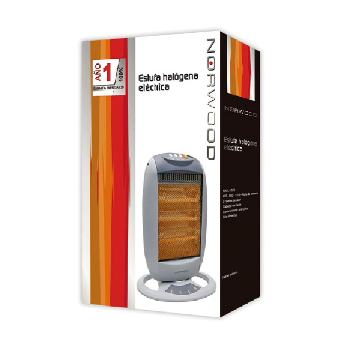 NORWOOD - ESTUFA HALOGENA NORWOOD NHAL-1205